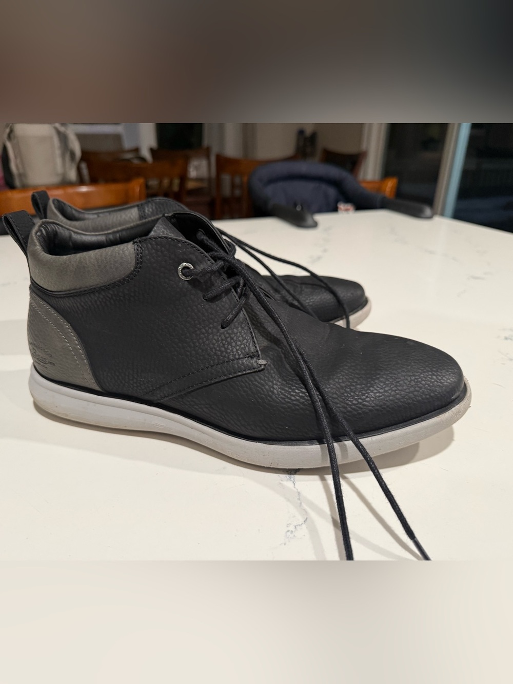 G.H. Bass & Co Men's Black and Gray Chukka Boots
